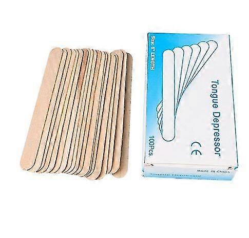 200st engångs tungdämpare vaxskrapa stick trä tunga depressor hårborttagning vax torka vax justering vax stick manikyr verktyg