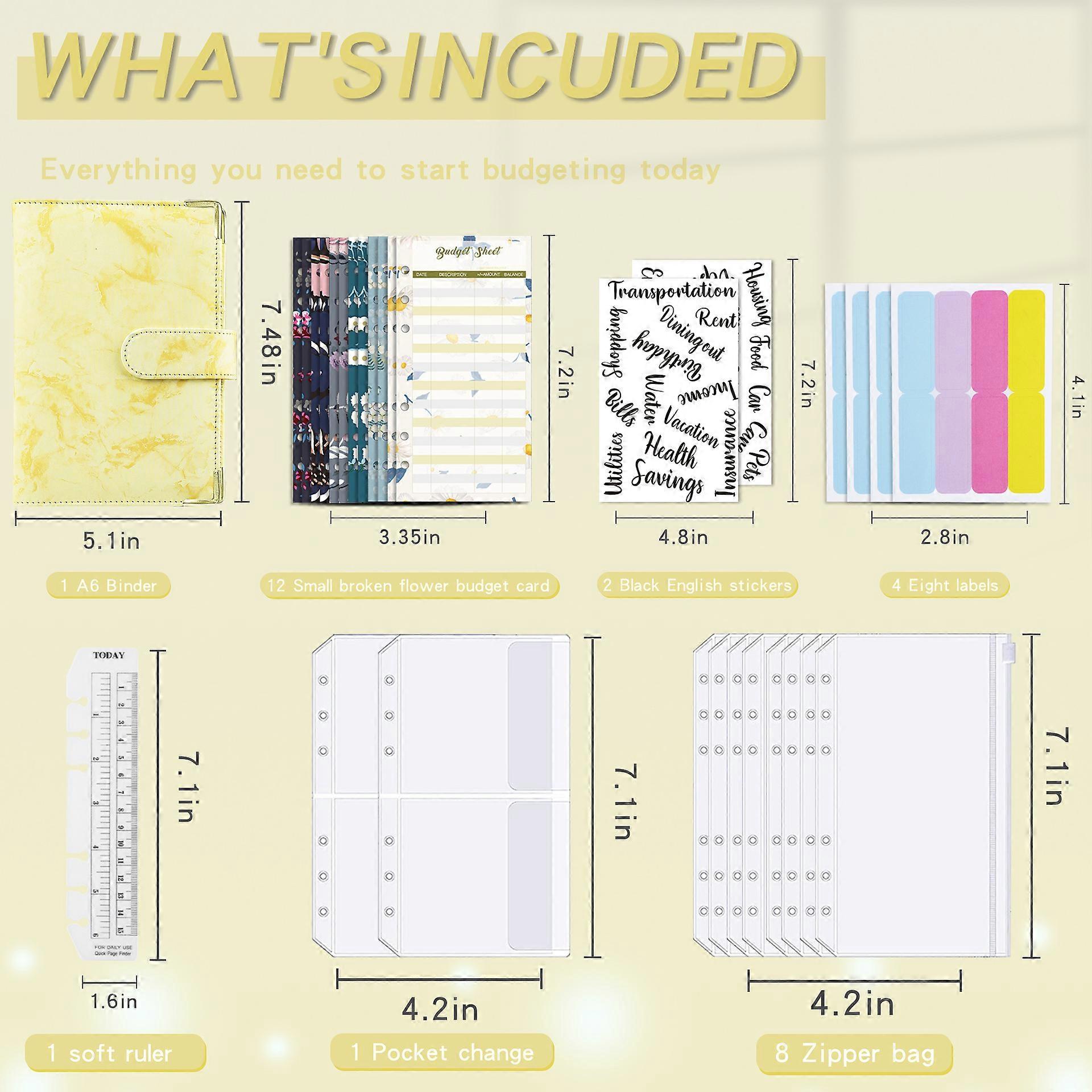 A6 Flipchart Budget Notebook Leather Pu Handbook