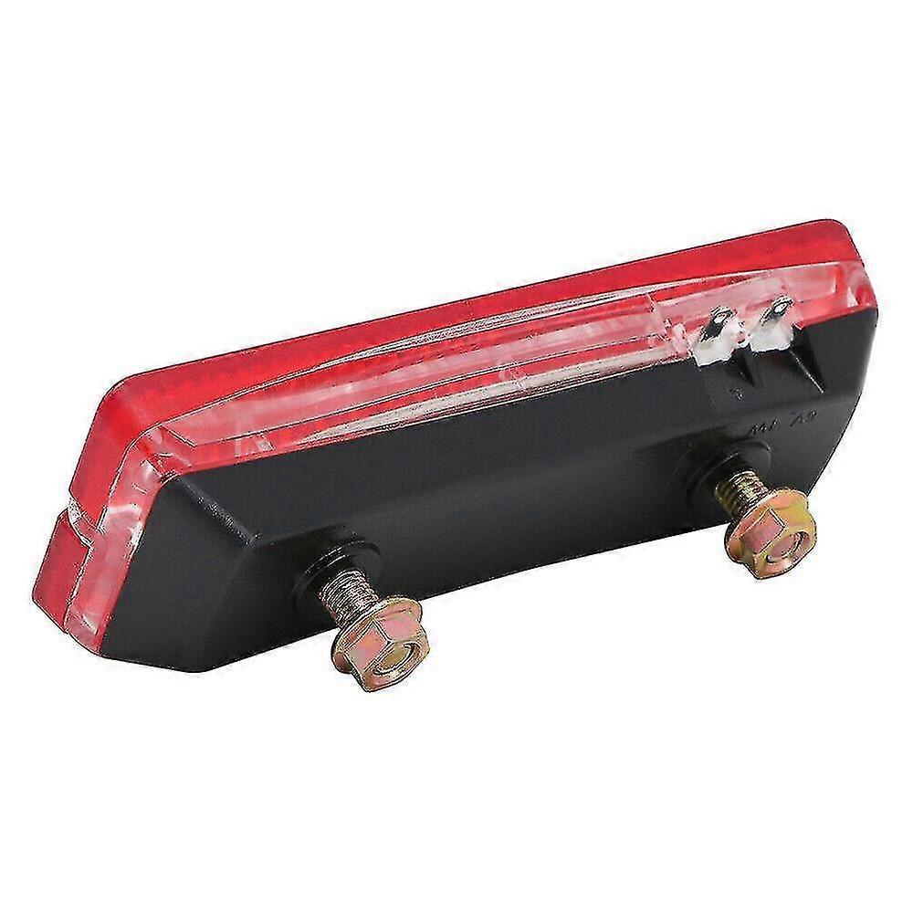 Feu Arrière Moto 40W Intégré - Feu Freinage Clignotant Avec Support Plaque Immatriculation, Lentille Rouge