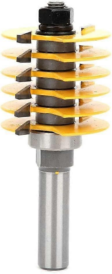 6 Finger Joint Mill Bit 1/2, Reversible Finger Joint Mill Set avec roulement, Finger Joint Bit (1/2 in