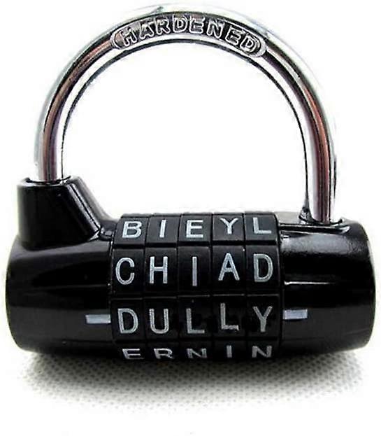 5-Digit Combination Padlock Black