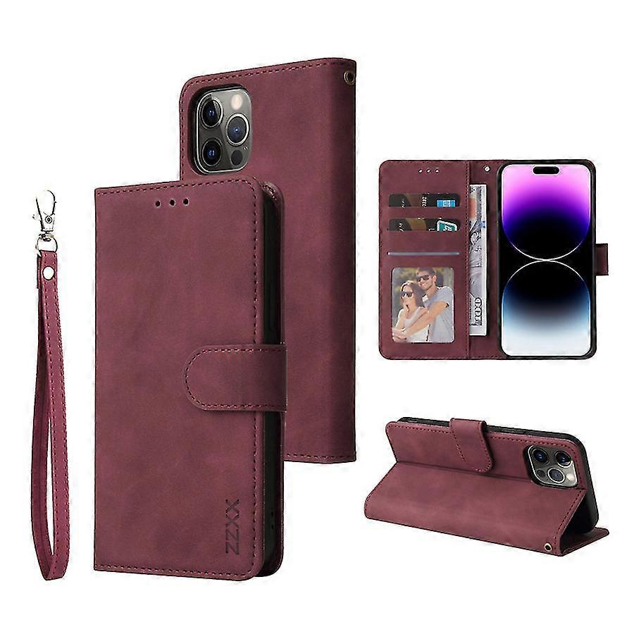 Leather Wallet Phone Case For Iphone 14 13 12 11 Pro Max Xs Max Xr X Se2022 8/7//6/6s Plus Flip Card Slot Phone Case Cover