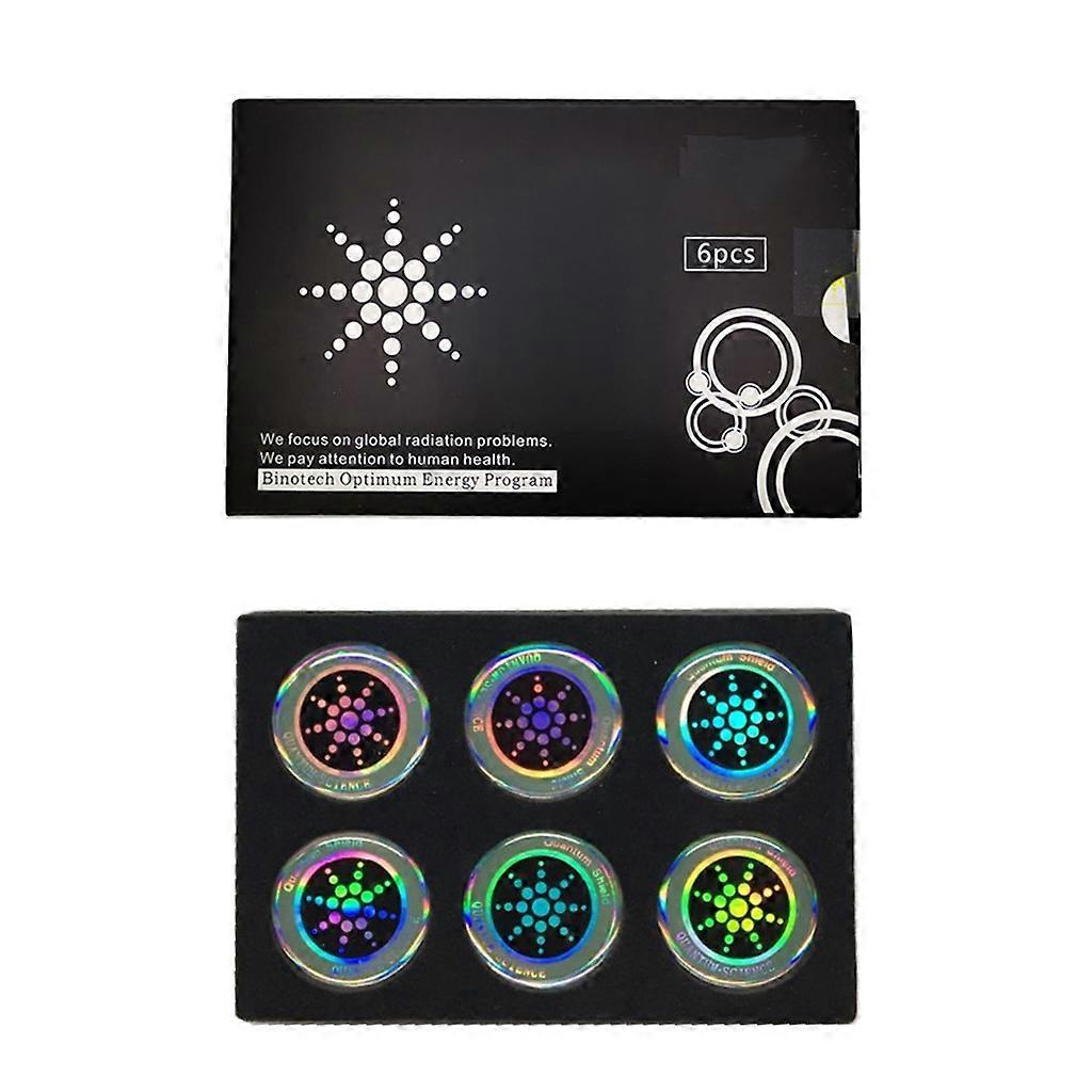6 قطع مكافحة الإشعاع درع EMF حماية ملصق الكم للهاتف الخليوي