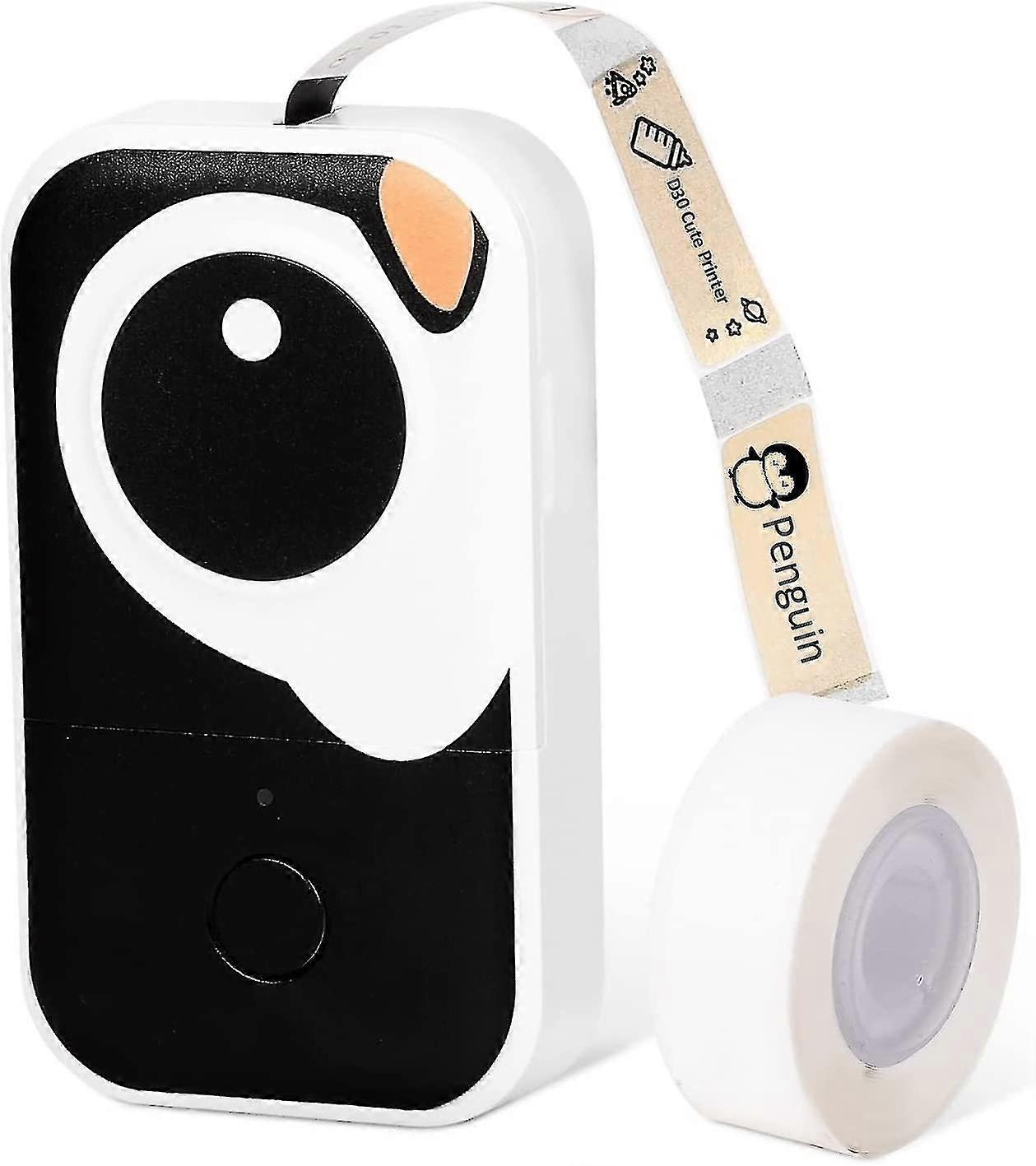 D30 Label Makers With Tape- Mini  Tooth D30 Label Maker Machine Mini Phone Pad Small Label Printer(Black)