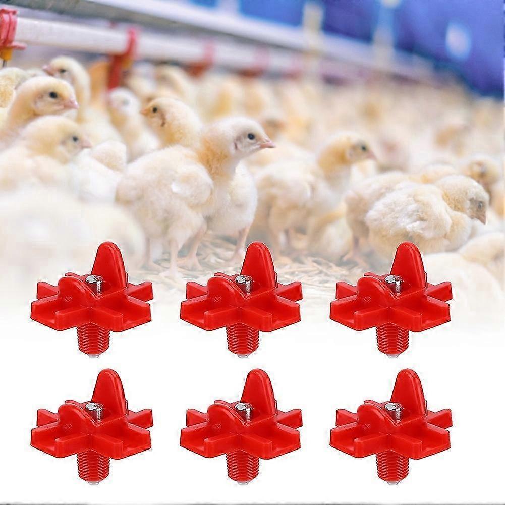 20Pcs Poultry Spring Nipples Horizontal Side Mount Water Drinker for Chicken Bird Quail