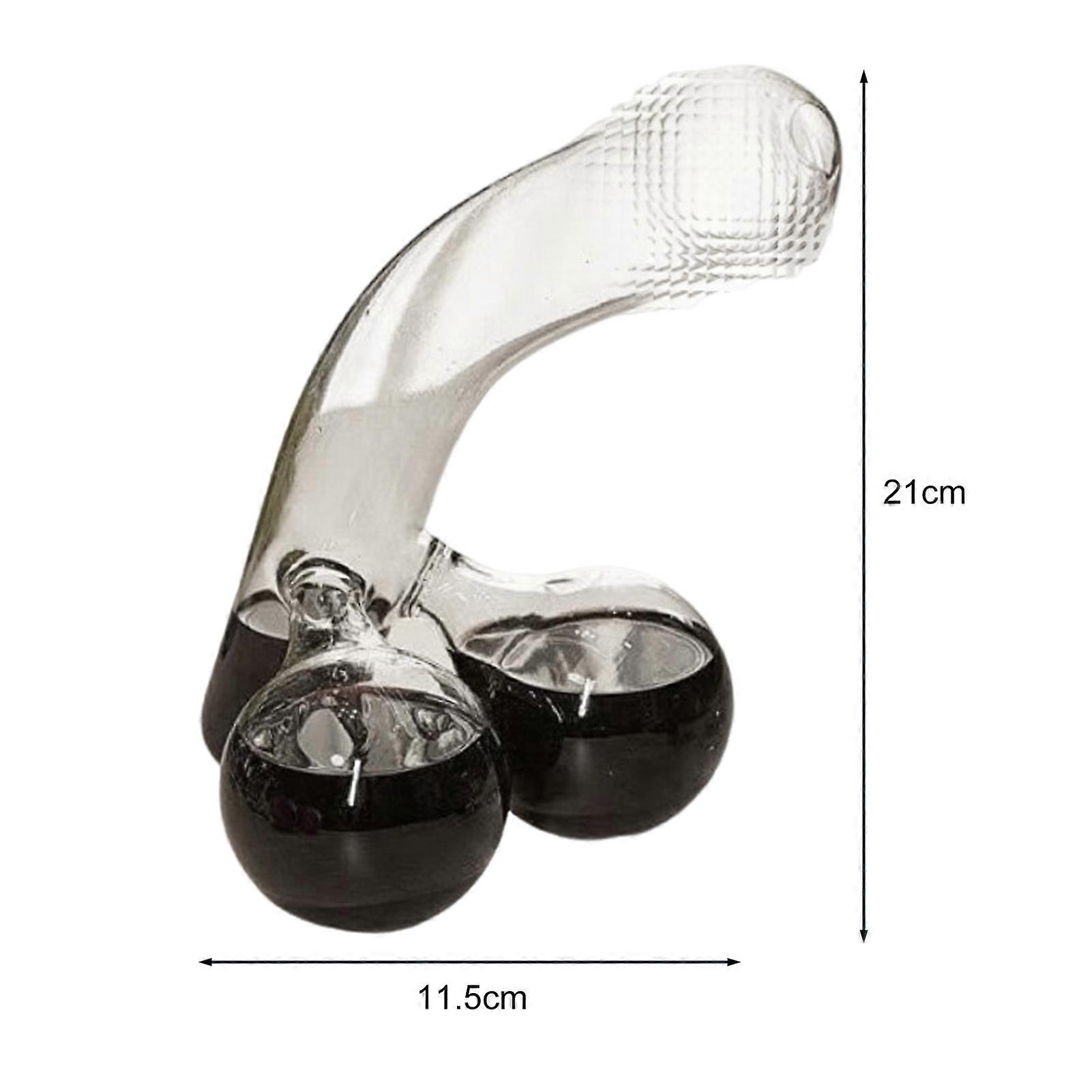 400ML Wine Decanter Creative Funny Shape Wine Pourer High Borosilicate Whiskey Wine Aerator for Home Party Bar
