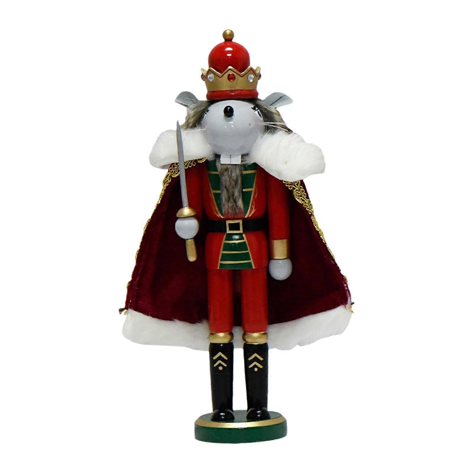 Christmas Nutcracker Mouse King Tabletop Figurine Statue Nutcracker Figurine