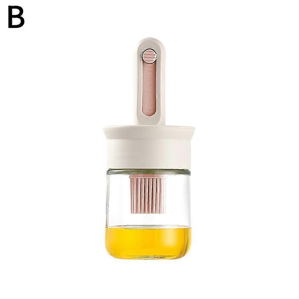 Glass Oil Bottle with Brush for Easy Application High Quality Kitchen Oil Dispenser with Tight Seal for Freshness Multi Use for Oils and Seasonings