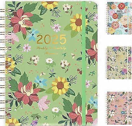 2025 A5 Weekly And Monthly Planner With Twin-Wire Binding, 2025 Academic Planner Daily Planner With Tabs