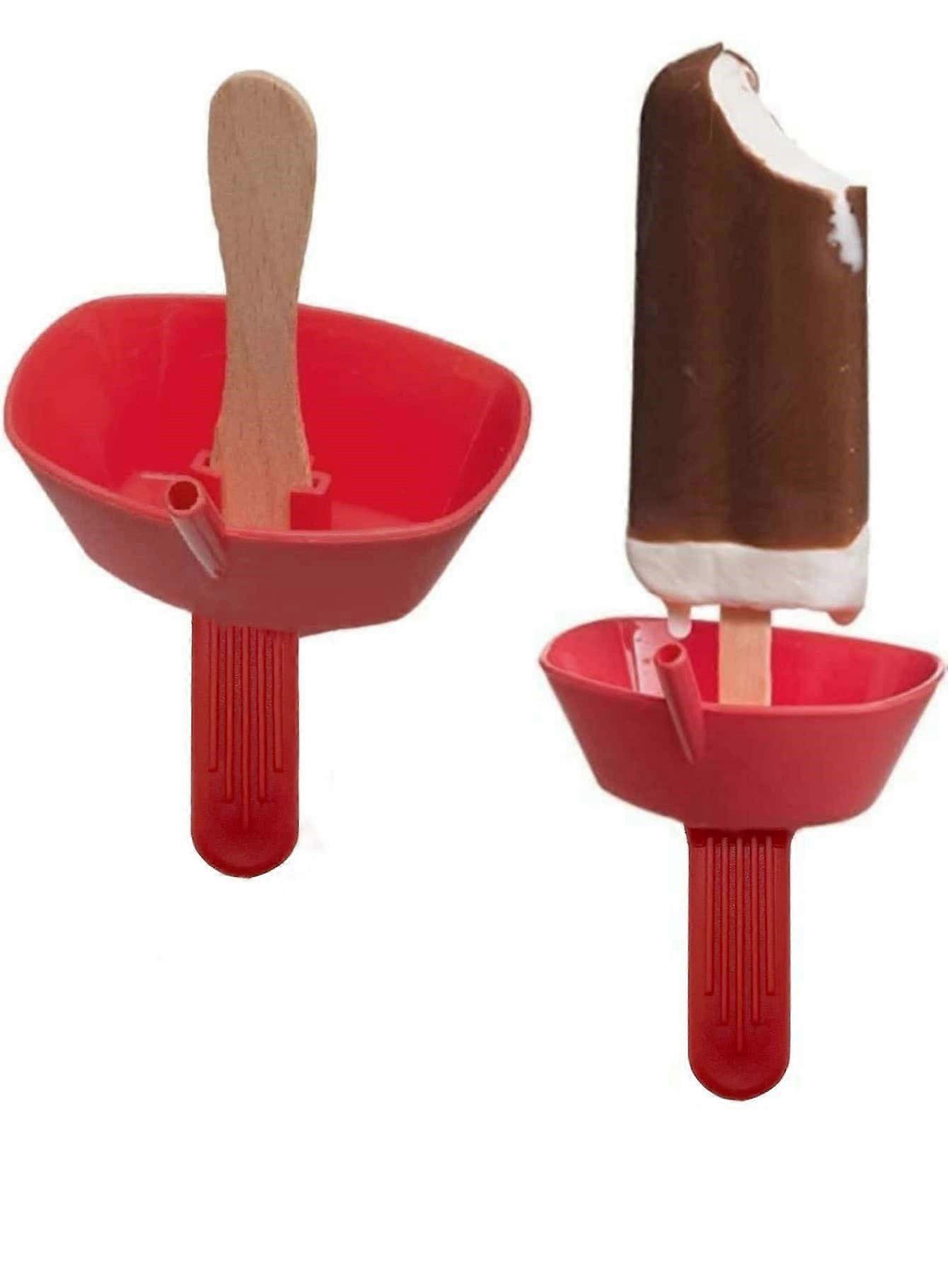 1pc Original Drip Free Popsicle Holder Mess Free Frozen Snack Holder With Straws