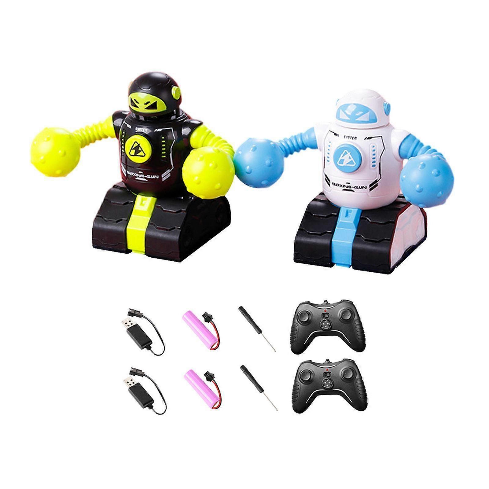 2 Pieces RC Boxing Robot Fighting Battle Robots for Children Valentine's Day