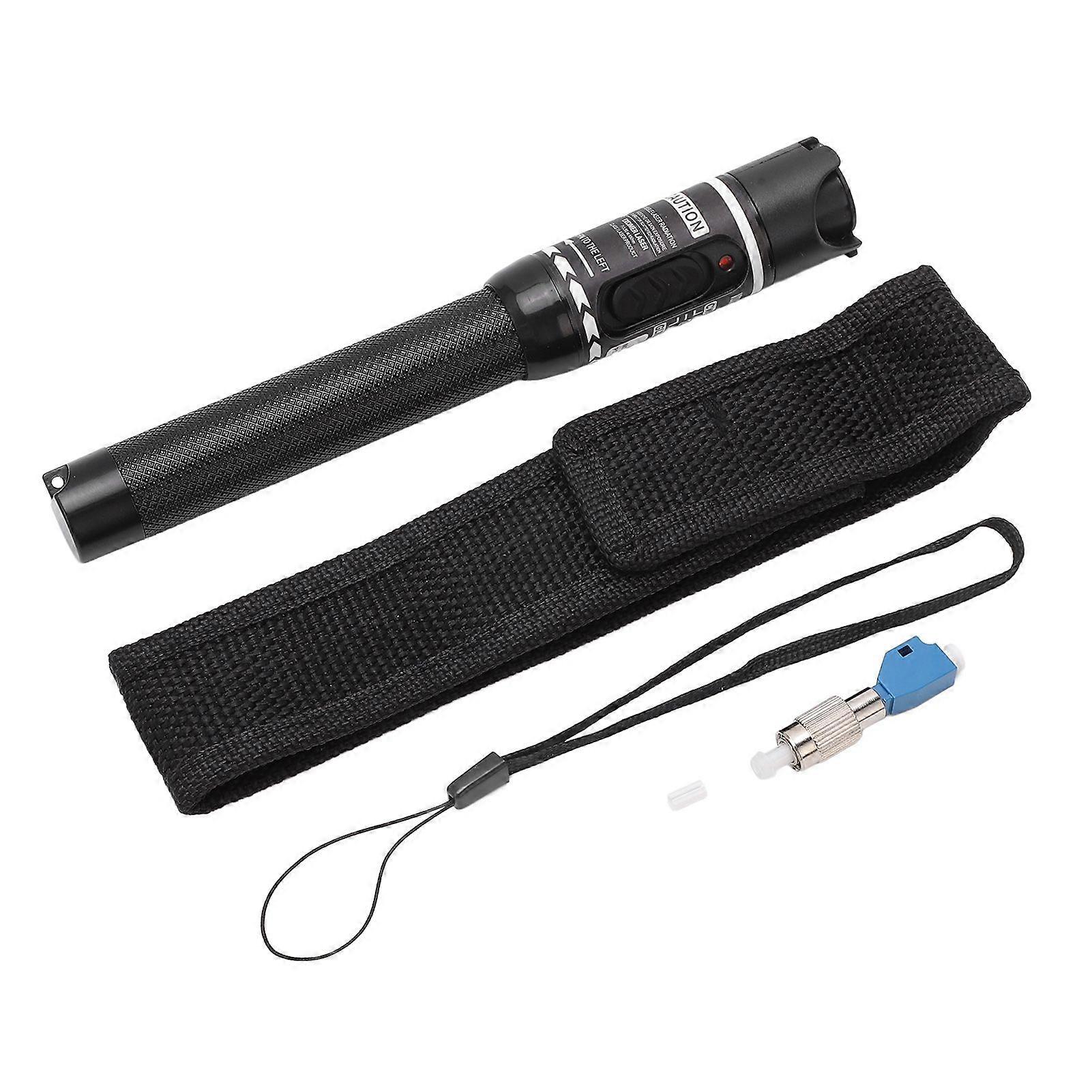 VFL Red Light Pen 50km Non Contact Connection 50MW Black Fiber Visual Fault Locator for Testing