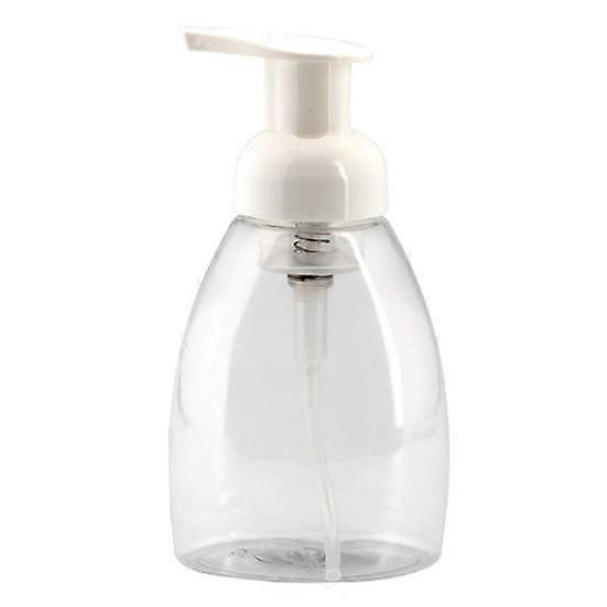 250ml Clear Travel Refillable Shampoo Lotion Foaming Pump Bottle Soap Dispenser