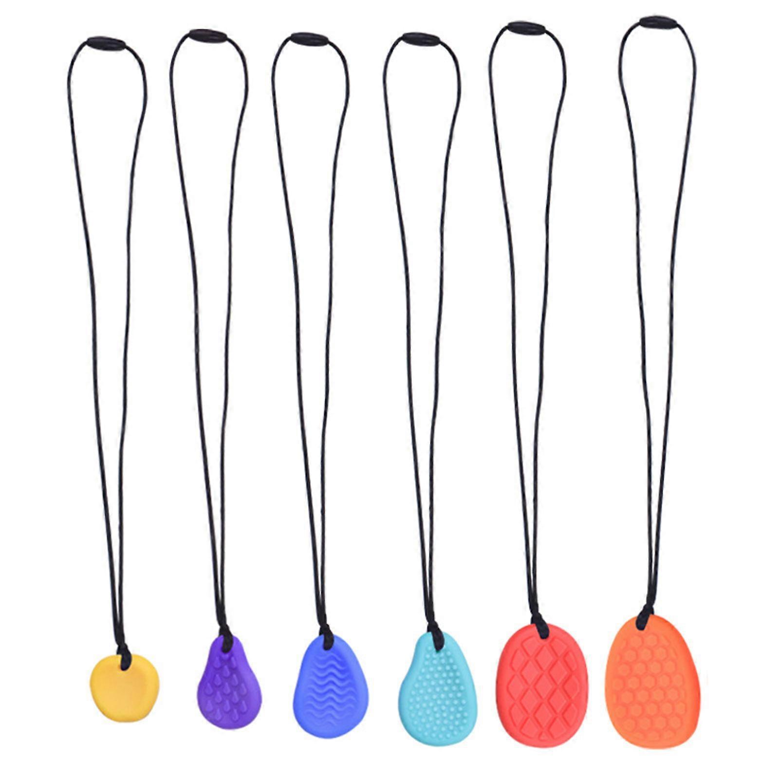 Pack Of 6 Colorful Sensory Stone For Kids With Unique Textures Anxiety Relief Tools For Autism And Hand Relaxing