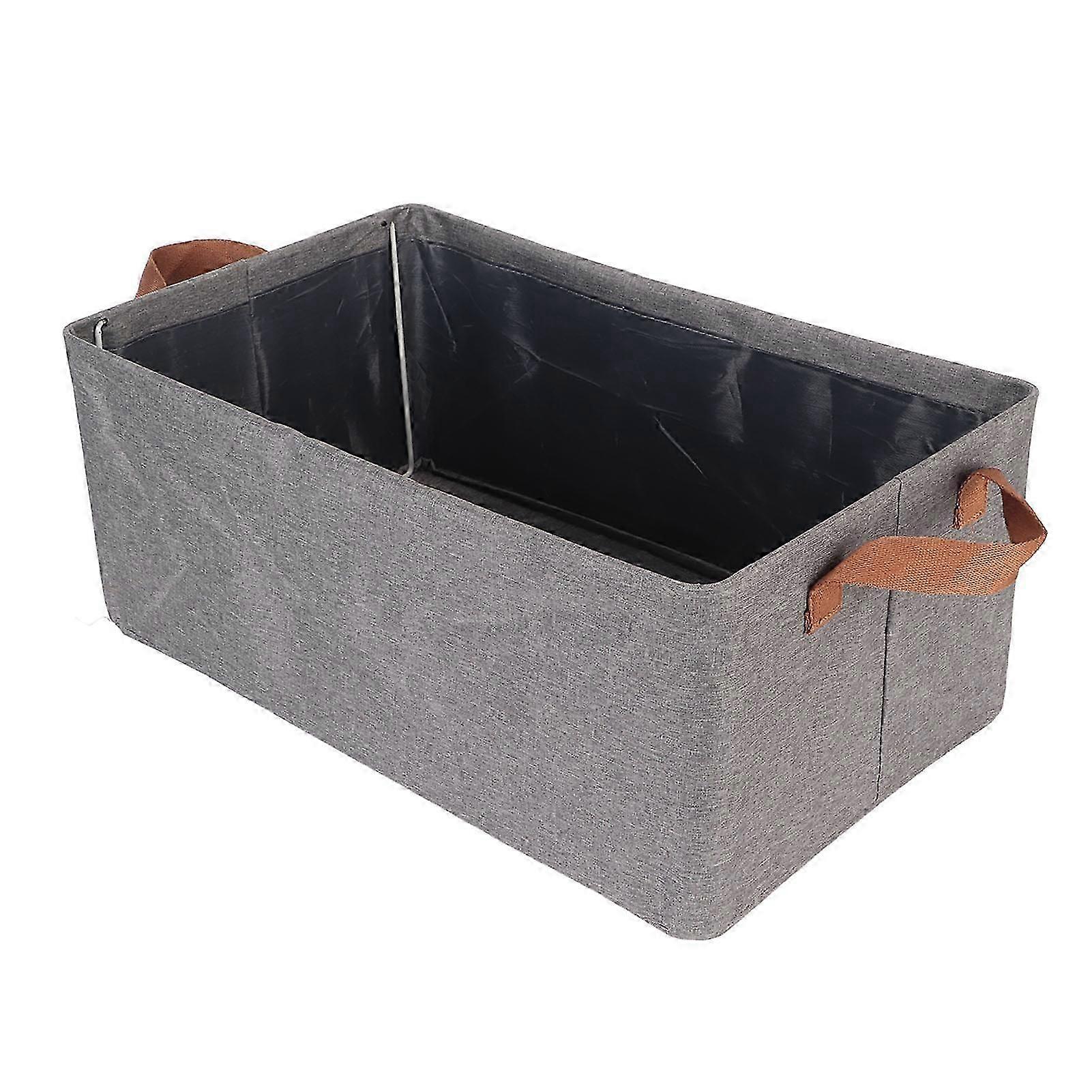 Clothes Storage Box with Handles, Foldable Fabric Container Box for Organizing