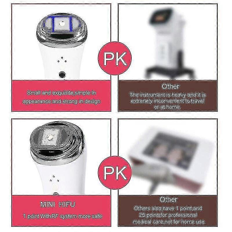 Ultrasonic Rfradio Frequency Mini Hifu Facial Lifting Skintightening Machine Anti Wrinkle Face Rejuvenation Beauty Care