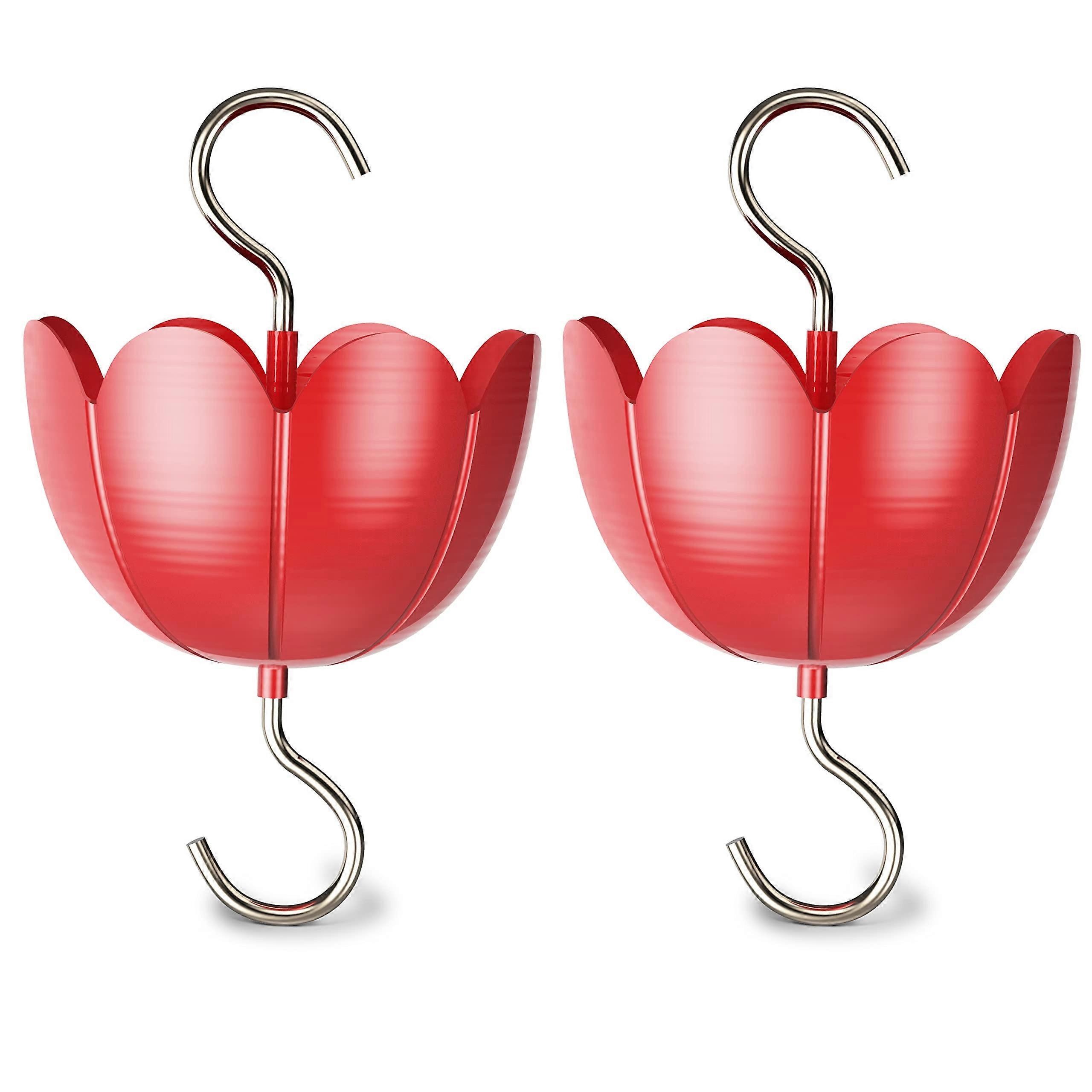 2 Pack Metal Ant Moats for Hummingbird Feeders, 4oz Insect Guards, Durable Design, Rust-Resistant, Easy Installation