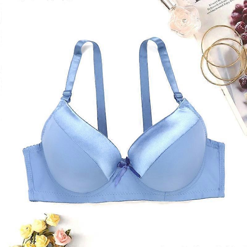 Women Solid Push Up Bra Soft Comfortable Underwire Anti-Sagging Everyday Bra Women's Lingerie Underwear B Cup 85B 90B 95B