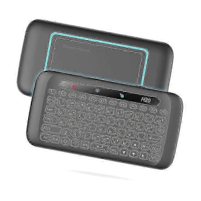 H20 2.4g Wireless Backlight Whole Panel Touchpad Ir Learning Keyboard Air Mouse für Windows / Android