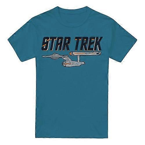 Star Trek férfi Enterprise logós póló