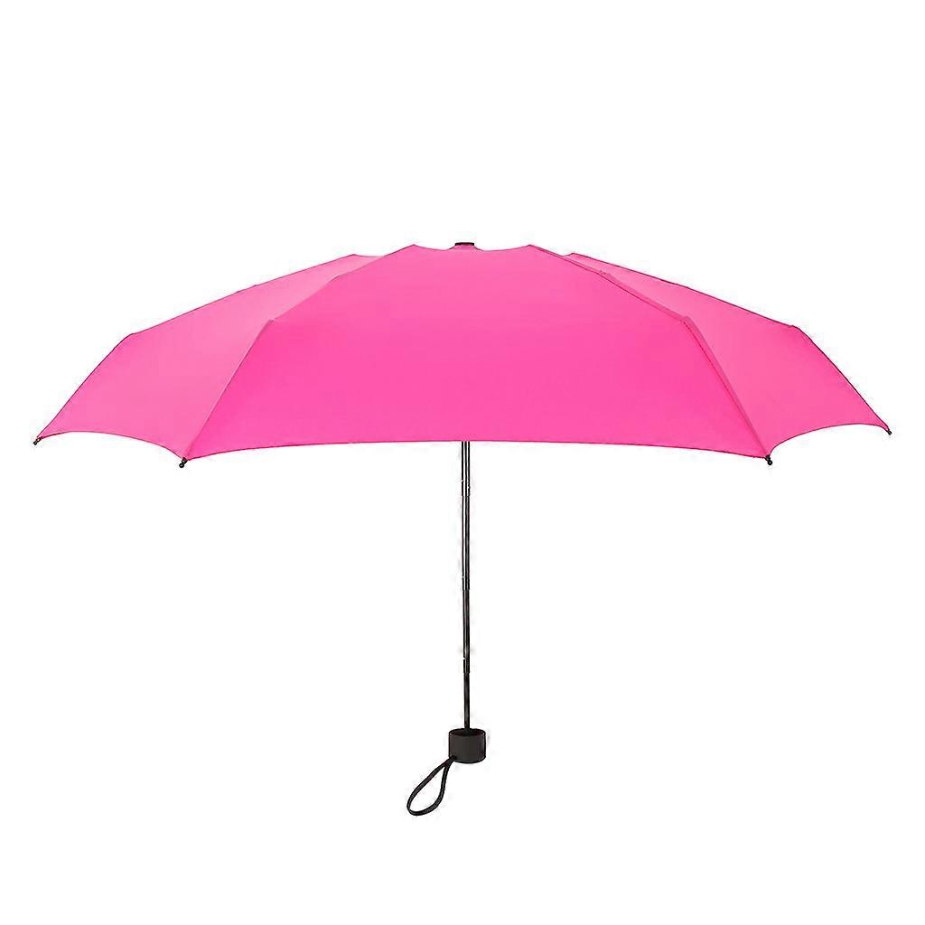 Mini Pocket Compact Umbrella Sun 5 Folding Rain Windproof Travel Windproof
