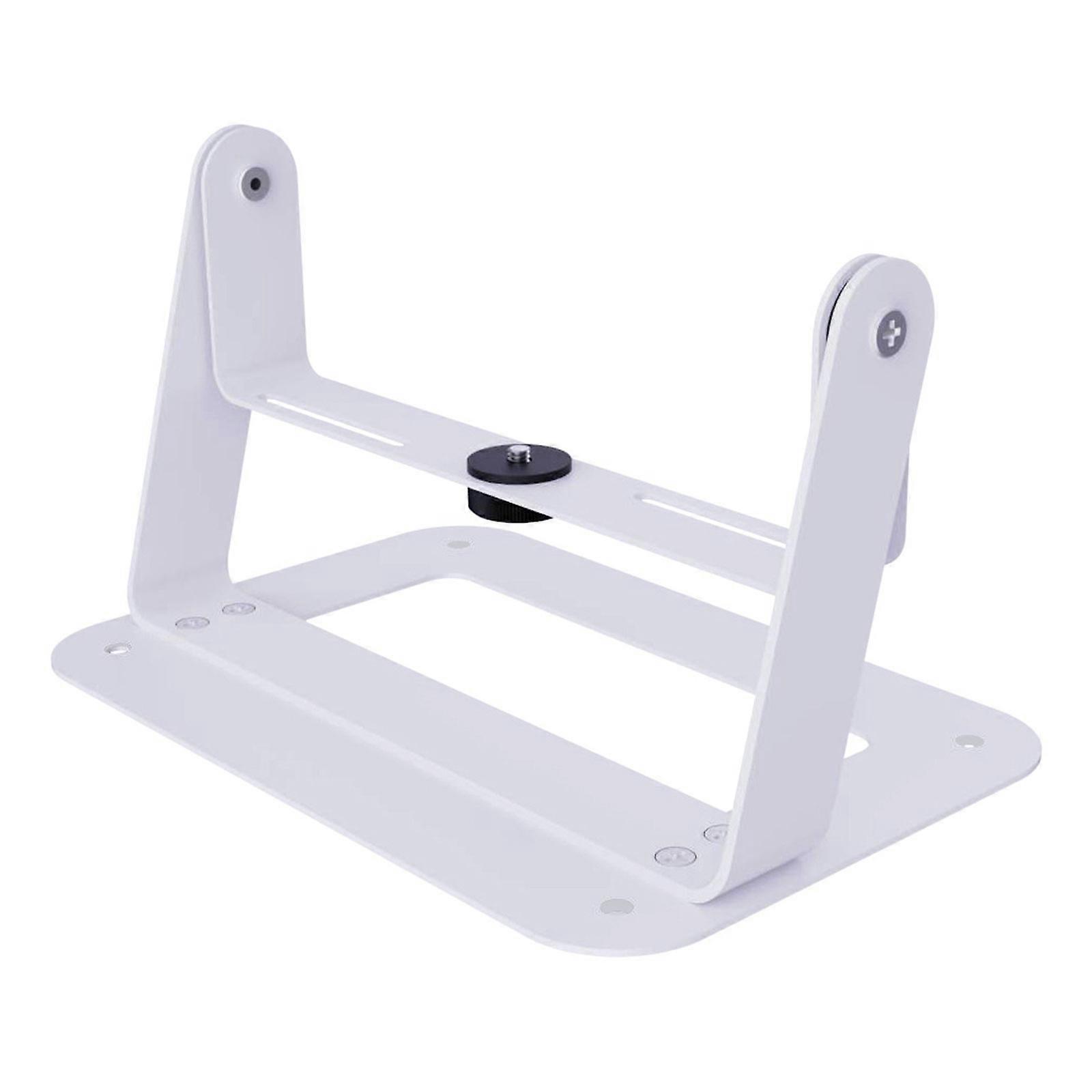 Projector Desk Mount with 360°Rotation, Easy Tilt, and Secure 1/4Inch Screw Connection Desktop Projector Holder  White