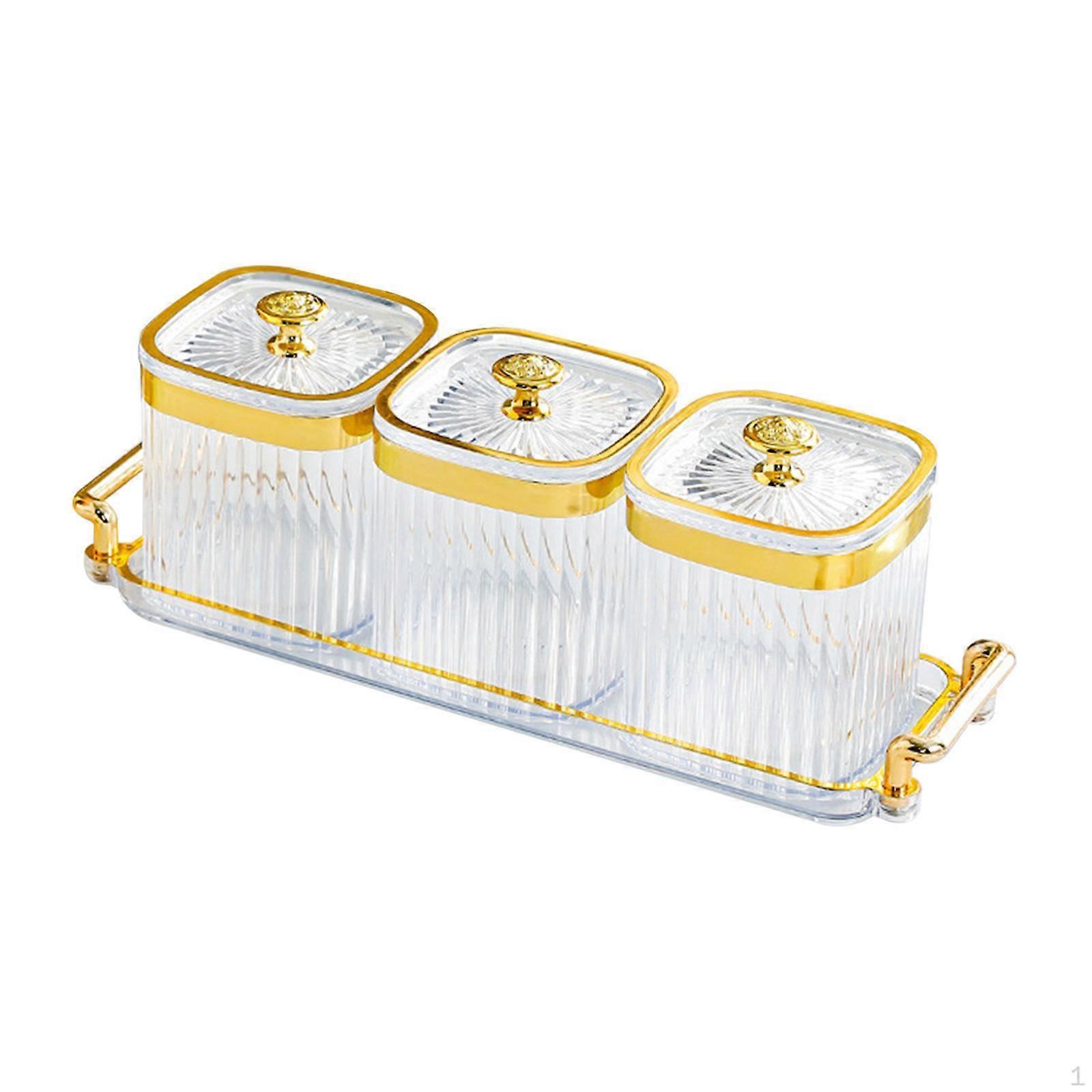 Appetizer Tray with Sections for Candy and Nut Storage