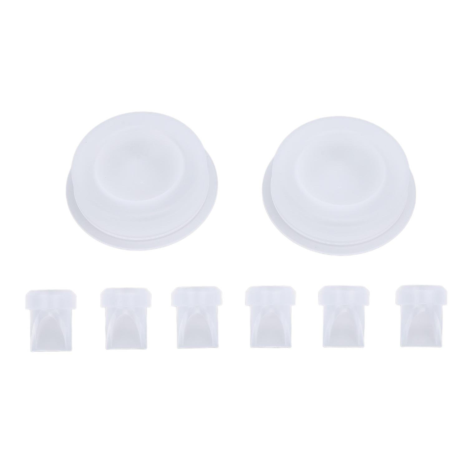 6pcs Duckbill Valves and 2pcs Silicone Diaphragm Compatible for V2 V1 Breastfeeding Pump Replacement