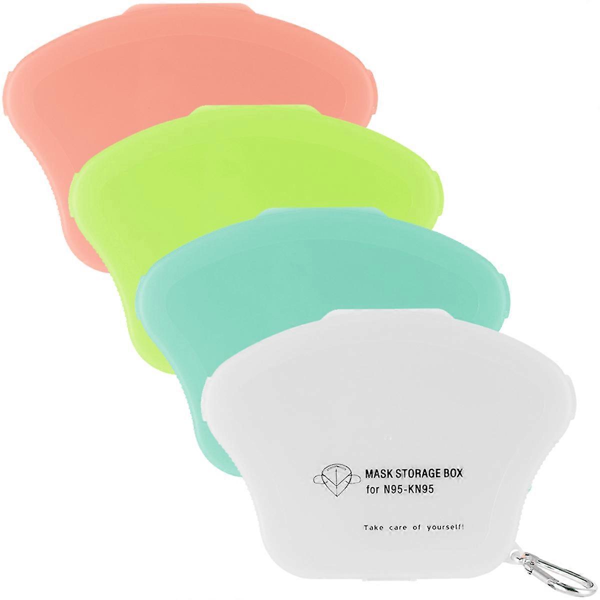 Travel Mask Organizer, High-Quality Material Ensures Durability & Safety, Clean & Neat Mask Storage, Multi-Function Container, Translucent Plastic