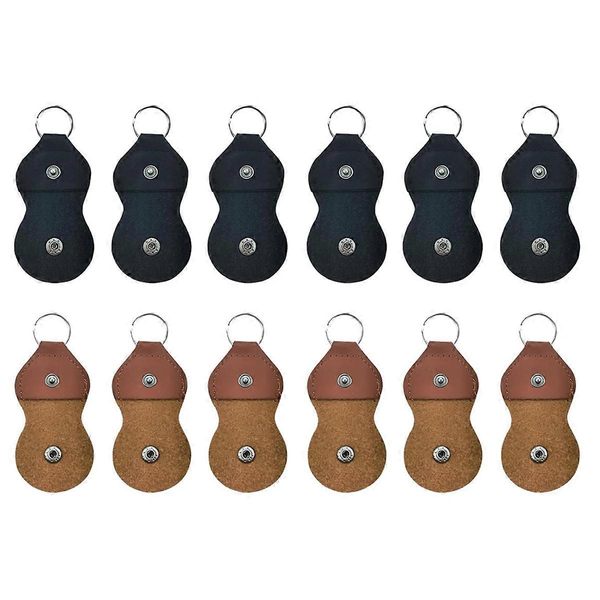 Leather Guitar Pick Holder Keychain,Guitar Pick Holder Case Bag