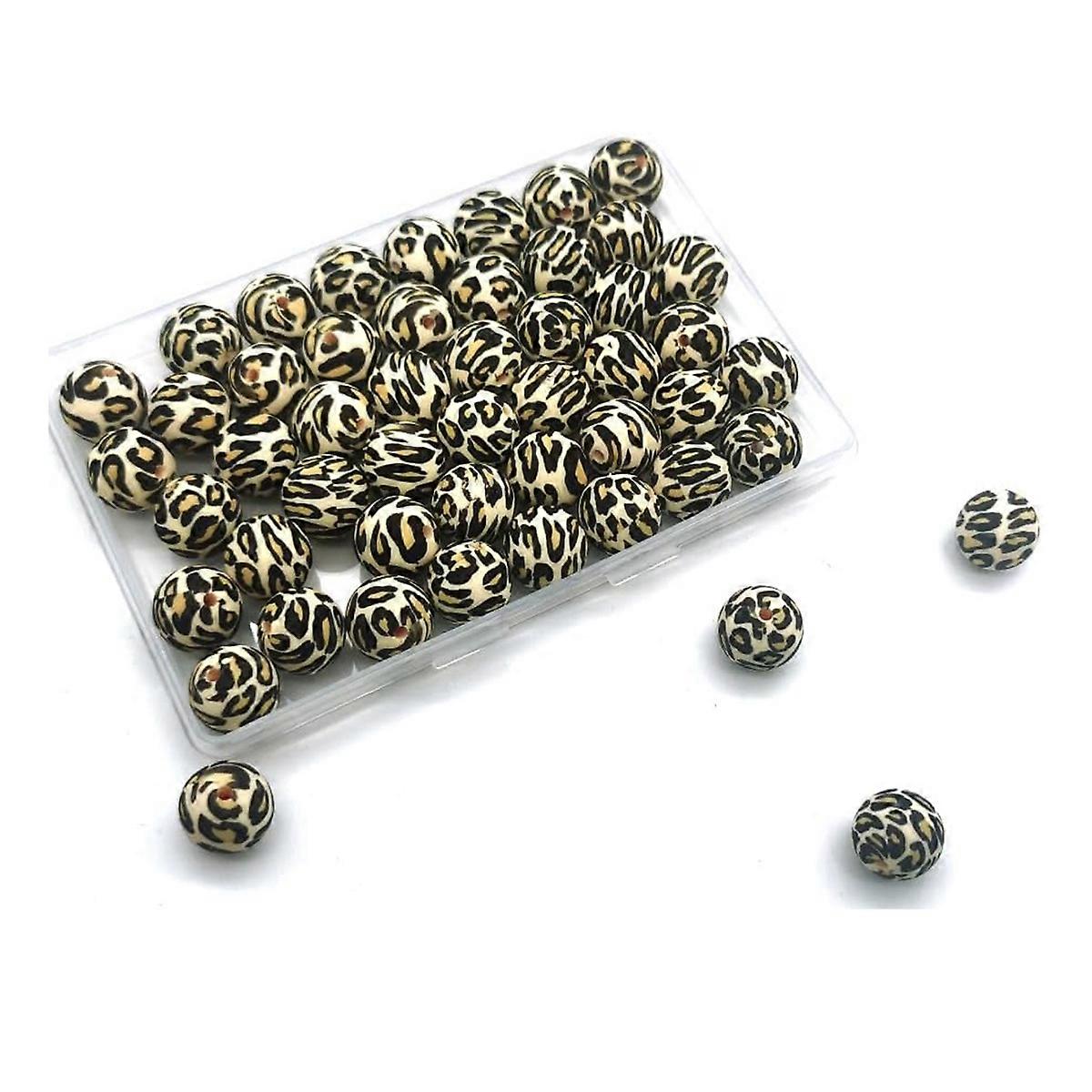 50 pcs silicone beads 15mm bulk for key chain bulk A