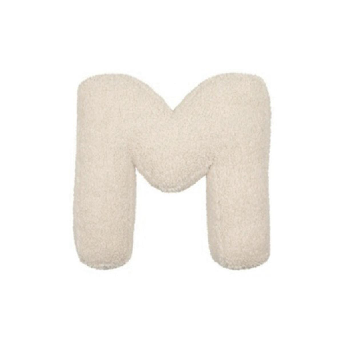 文字枕 クッション 装飾アルファベット文字 M