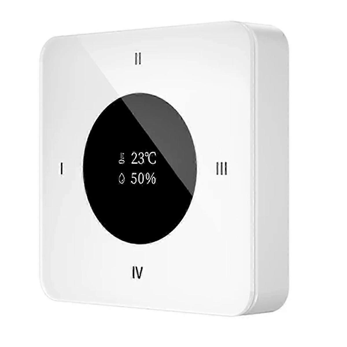 Intelligent Wireless Switch Touch-Tone Thermometer Humidity Meter Smart Home Remote Control Switch Work with APP