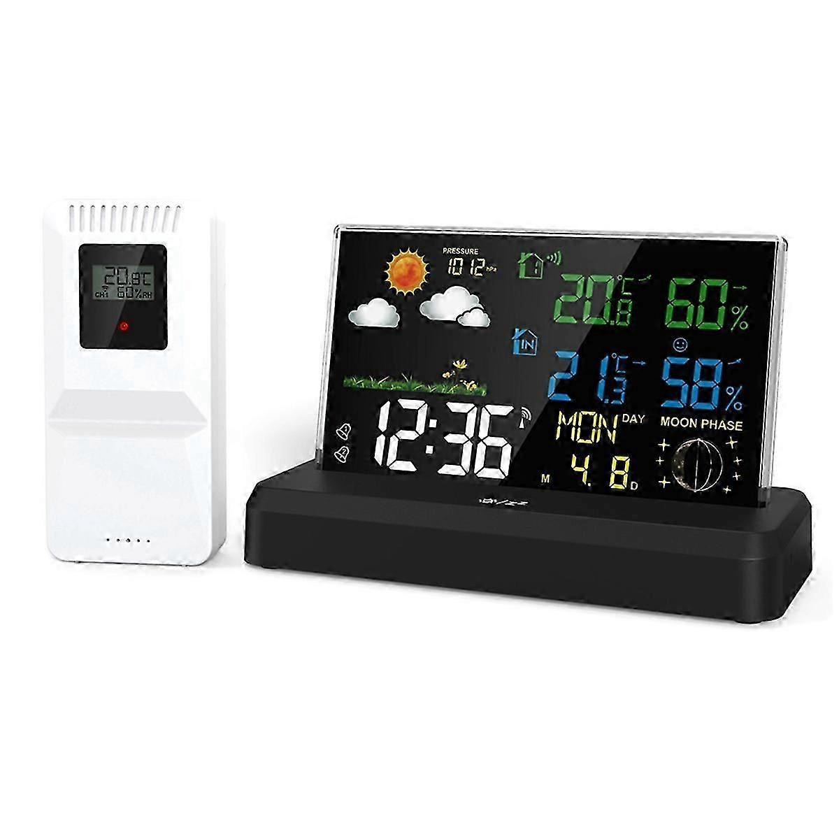 VA Color Screen Digital Weather Station Forecast Weather Station Radio Clock Home Hygrothermograph