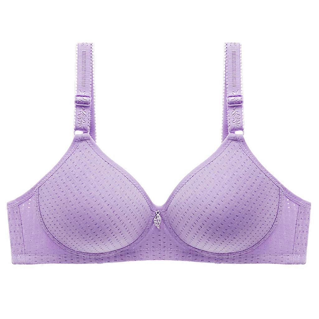 Dam-BH Vadderad BH Med Strapless Bralette BH-rem Push Up Halkfri Underkläder Damunderkläder Lila