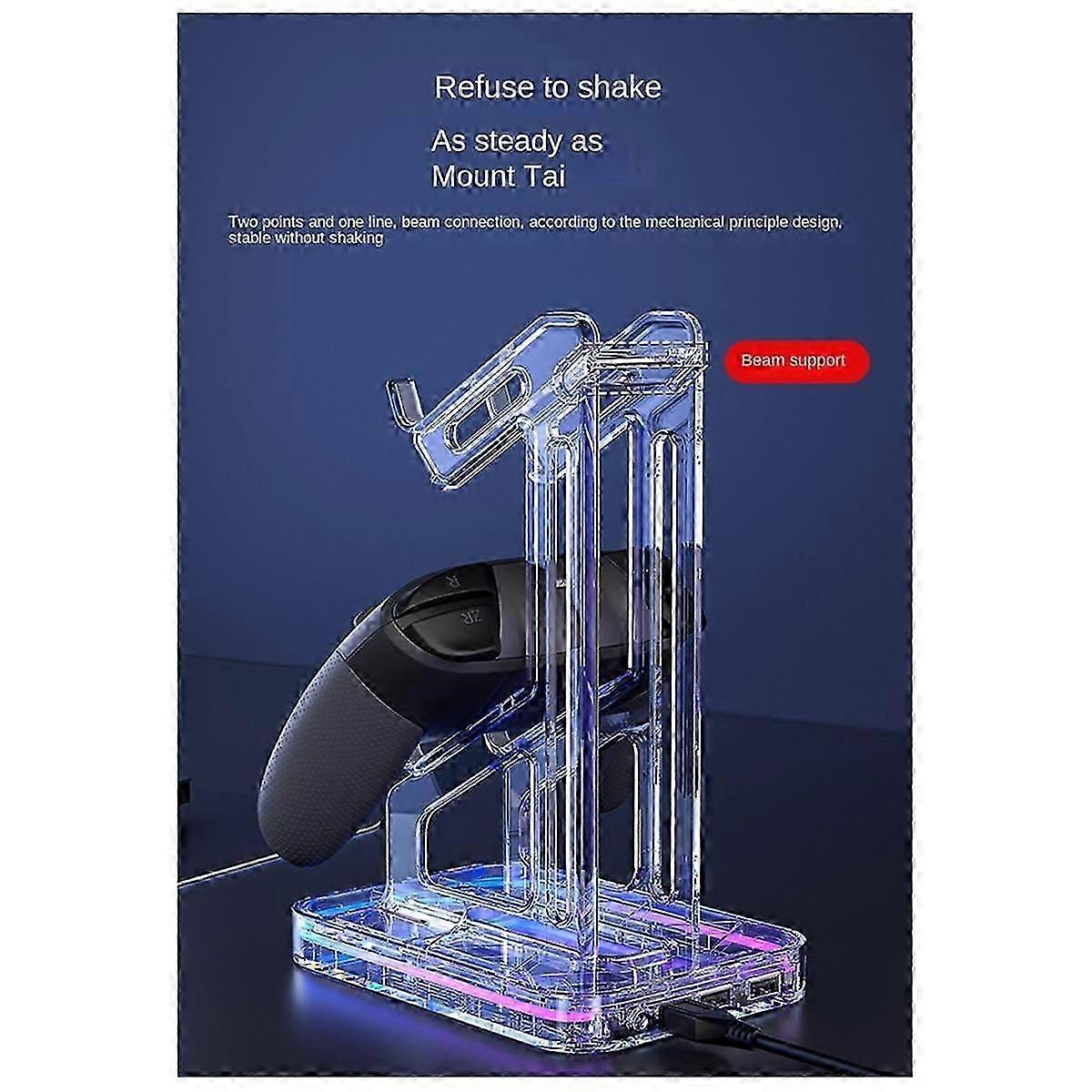 For //Switch / Dual Layer Game Console Handle Universal Bracket with RGB Lighting Effect