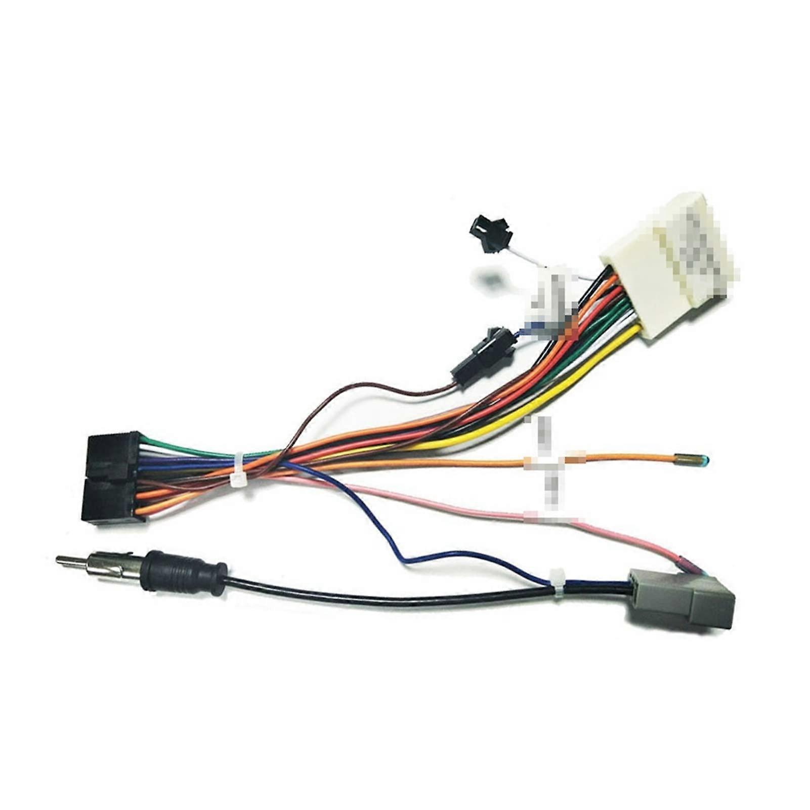 20 PIN Wiring Harness Connector Adapter 1DIN Or 2DIN Android Power Cable Harness Suitable Compatible With Nissan