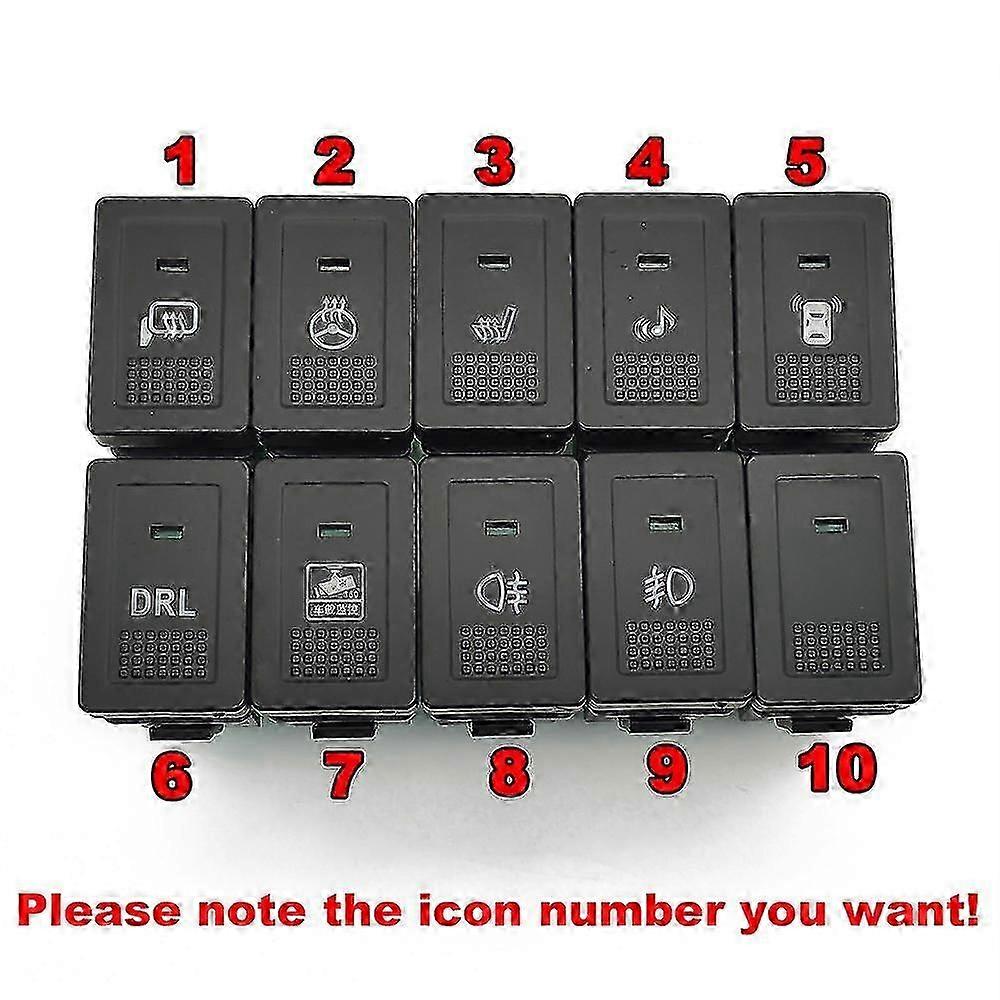 For Suzuki Sx4 Swift Grand Vitara 2006 - 2015 Auto Led Drl Fog Light Switch Seat Mirror Heated Button G