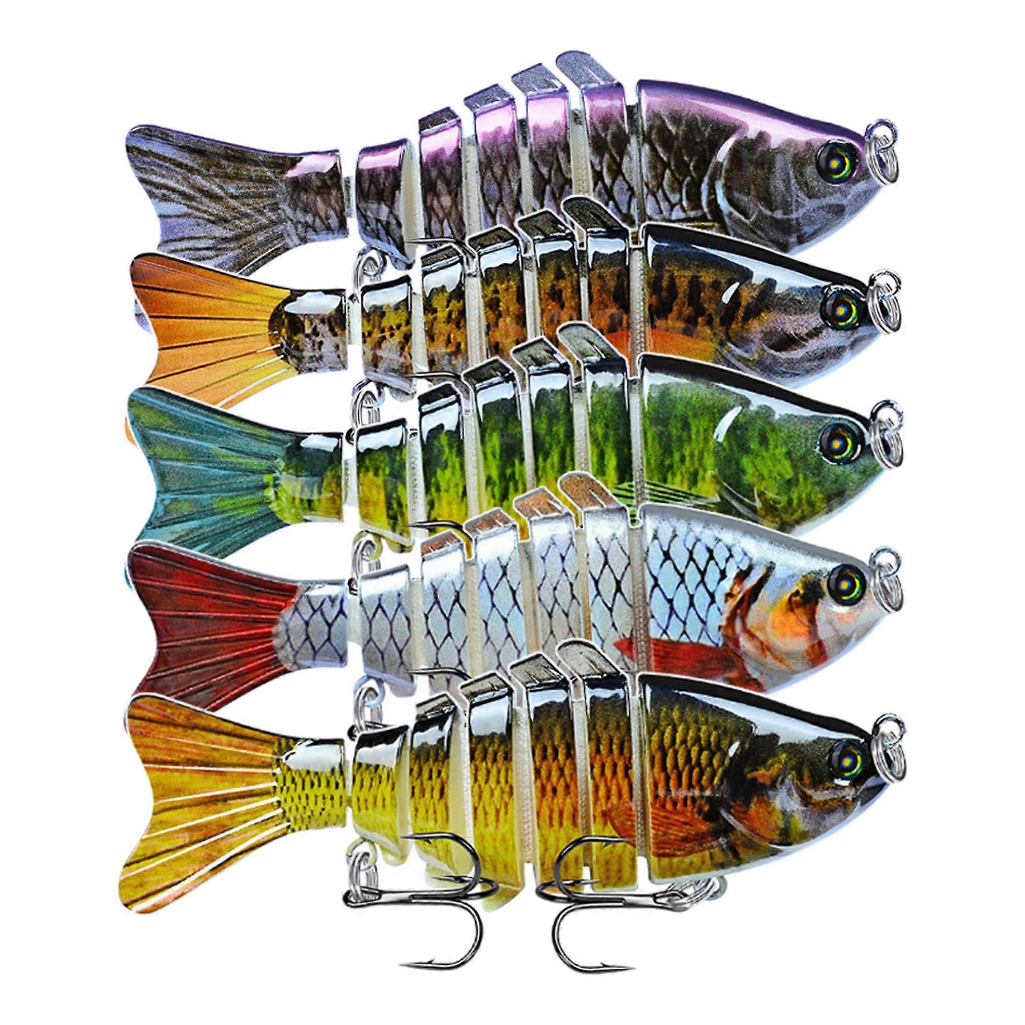 Bionic Swimming Bait Suitable for All Kinds of Fishing Waters, 3D Bionic Swimming Lure Swims Just Like a Real Injured Bait Fish