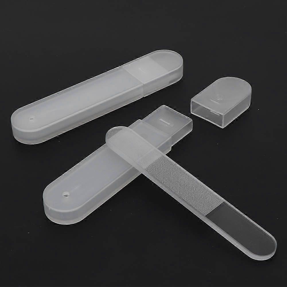 3 pezzi Nano Glass Nail Buffer per manicure e lucidatura