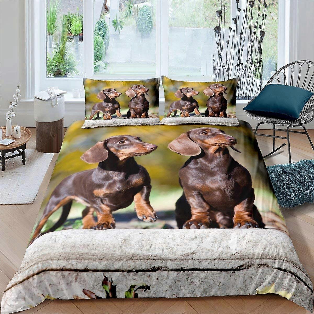 Bedding Set Dachshund Sausage Pillowcase Set