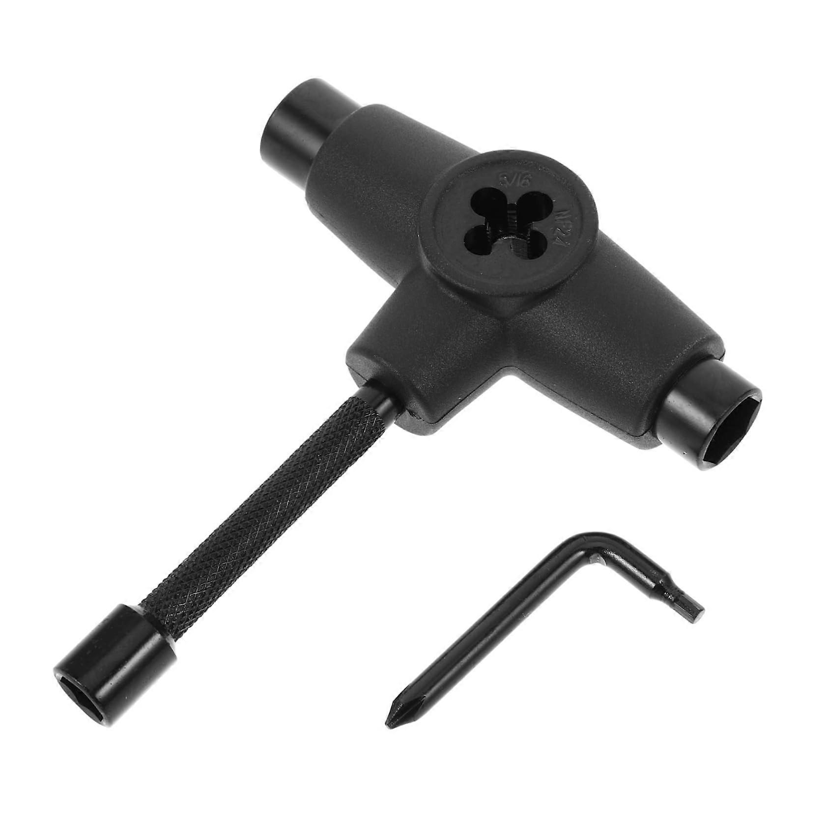 Essential Skateboard Repair Tool Wrench Screwdriver Set Compact Pp Material for Axle Nuts and Truck Screws