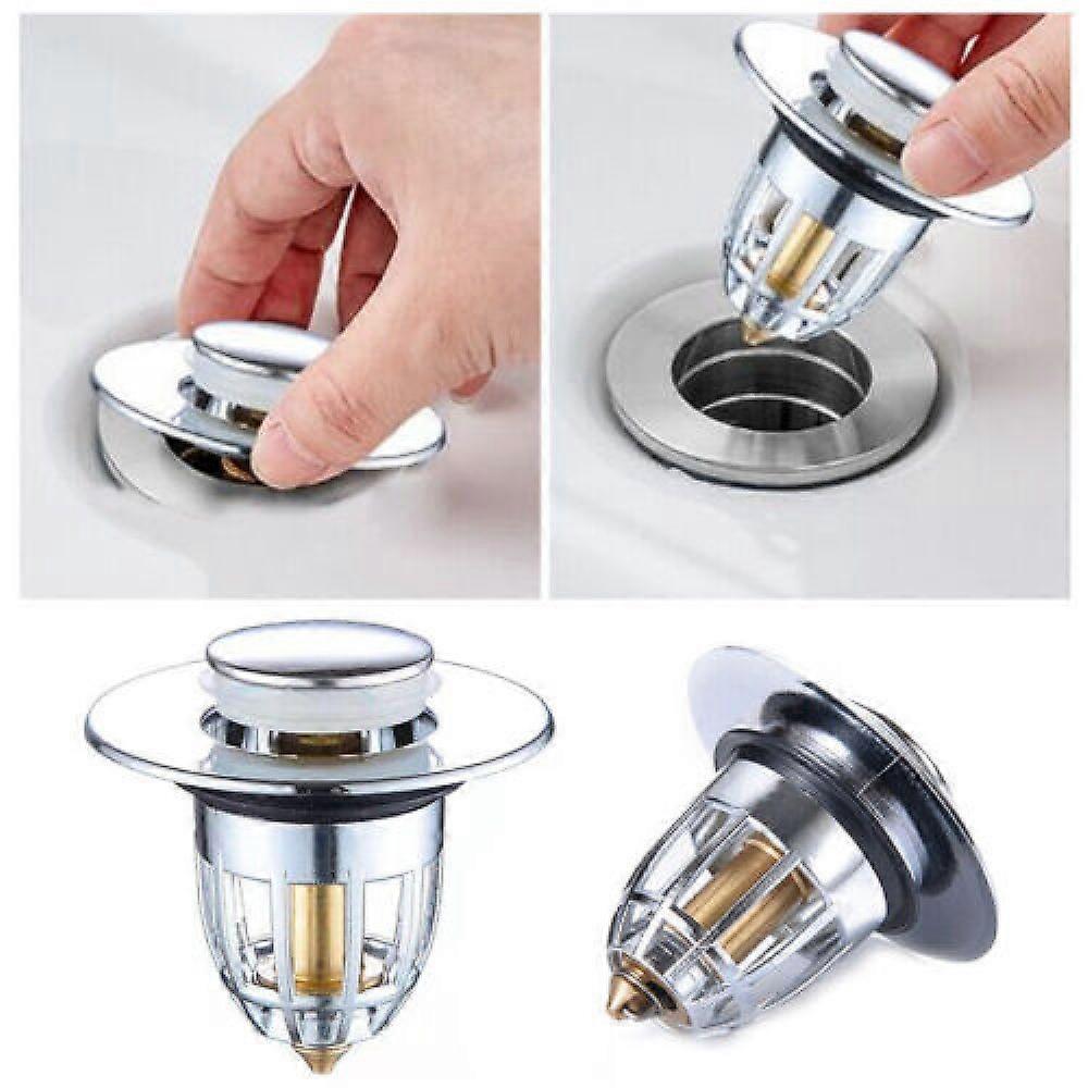 HJyang Uniwersalny zlewozmywak łazienkowy Korek Rdzeń umywalki Bounce Pop-Up Drain Fi ECQ