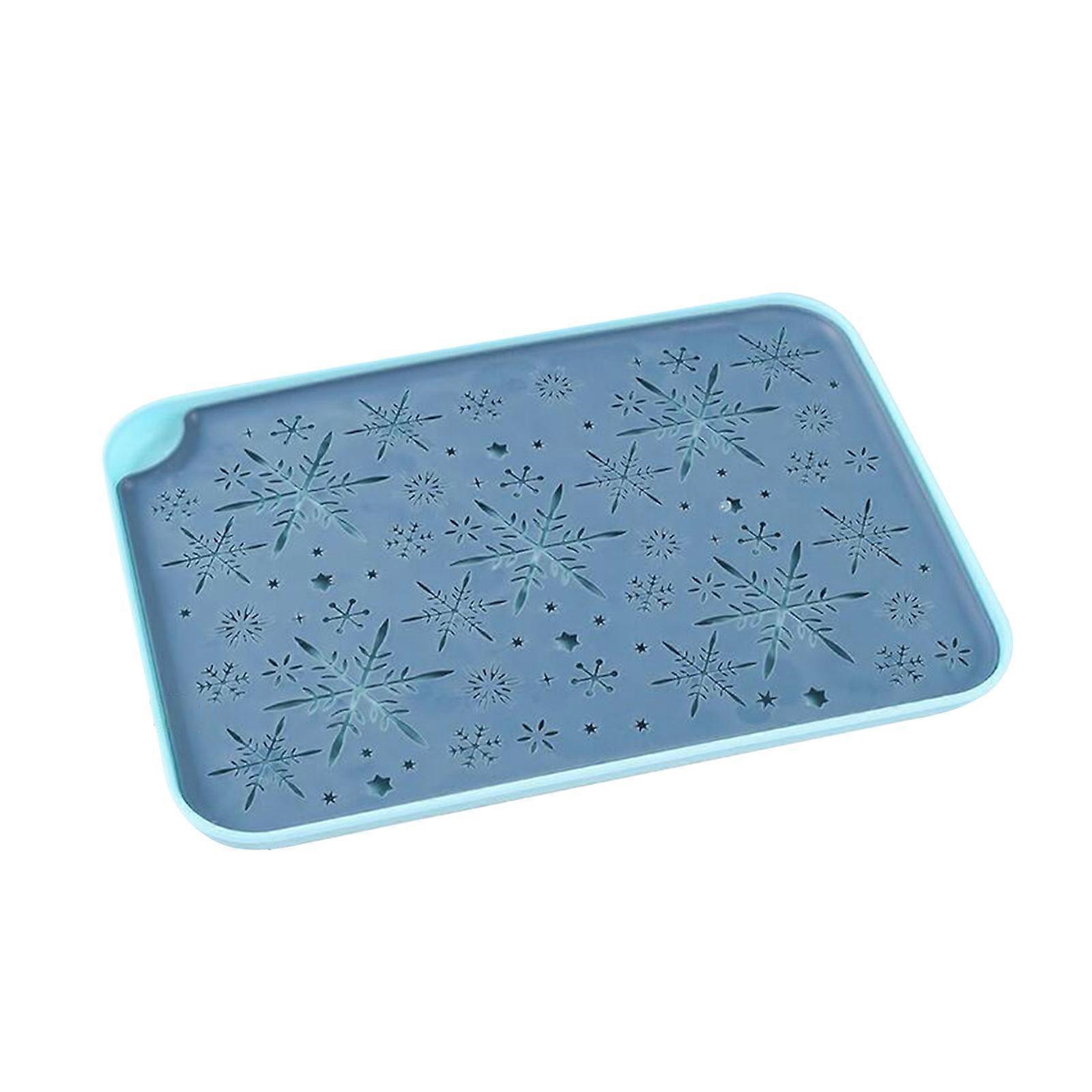 Home Rectangular Cute Draining Dish Dinner Tea Cup Tray BB