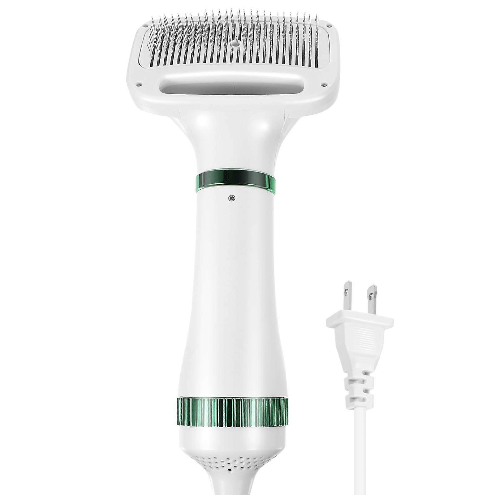 Pet Hair Comb 2-In-1 Pet Hair Dryer Brush With Adjustable Temperature Deshedding Tool For Cats And Dogs Modeling Tool