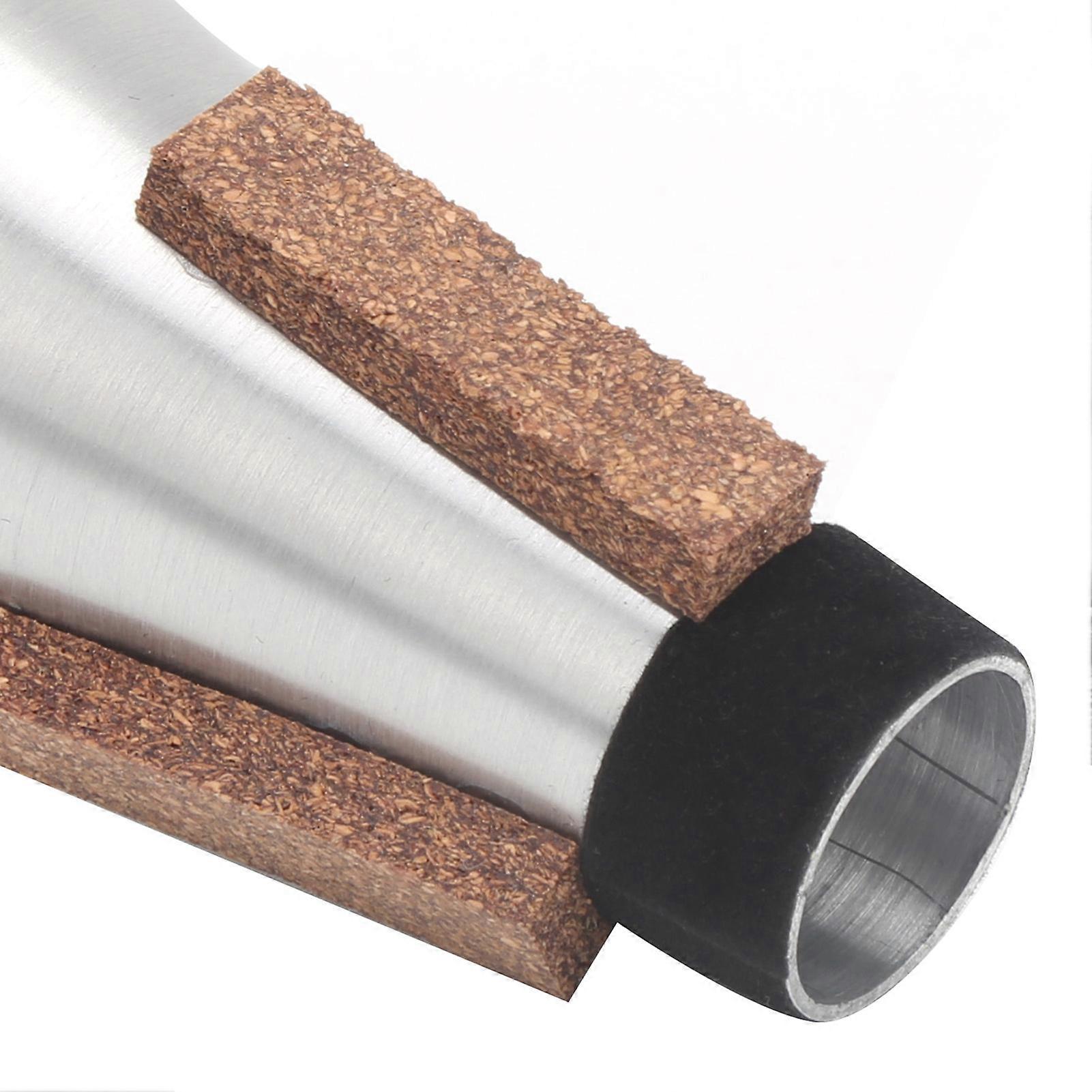 Sourdine droite pour trompette, alliage d'aluminium argenté, accessoires pour instruments de musique
