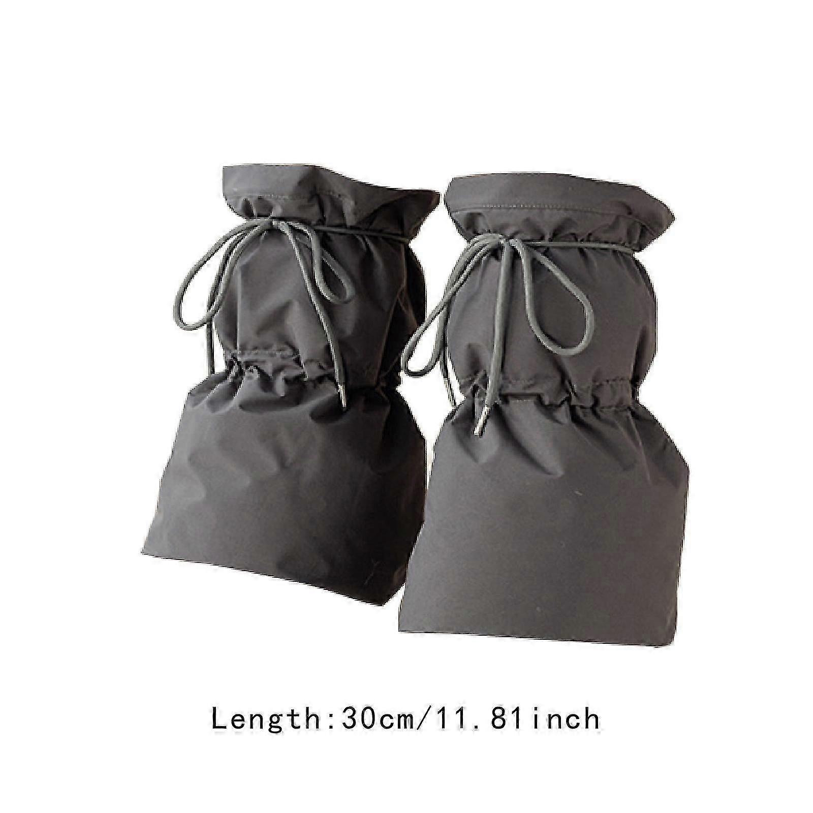 Încălzitoare de picioare căptușite de iarnă pentru femei - cald ușor îngroșat negru acoperitoare pentru picioare