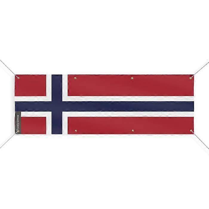 Svalbard and Jan Mayen Flag Banner 8 Grommets 70x210 cm