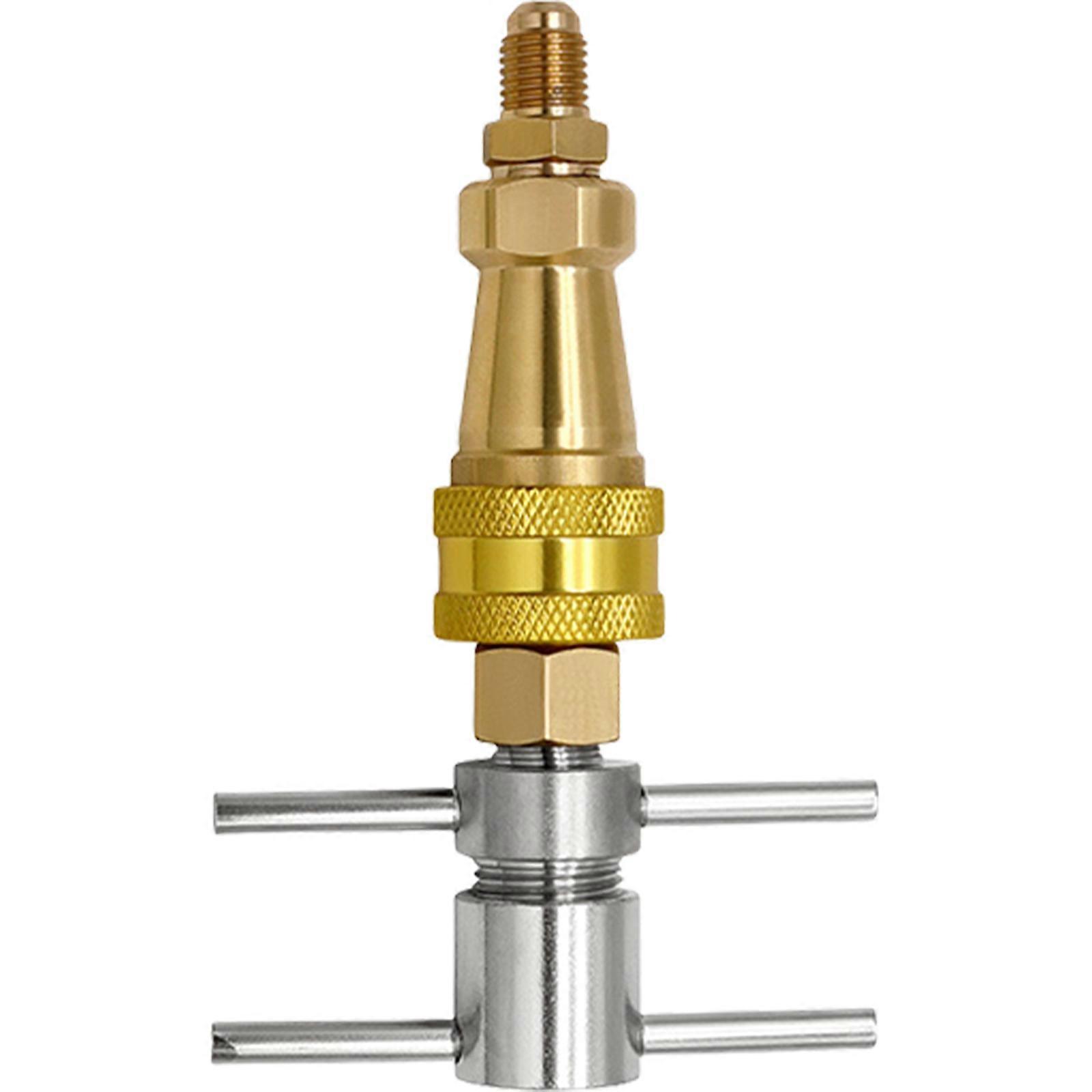 Quick Connect Fitting Refrigerants Charging Quick Coupler Fridge Recharge Adapter Perfect for Refrigerator Gas Refilling