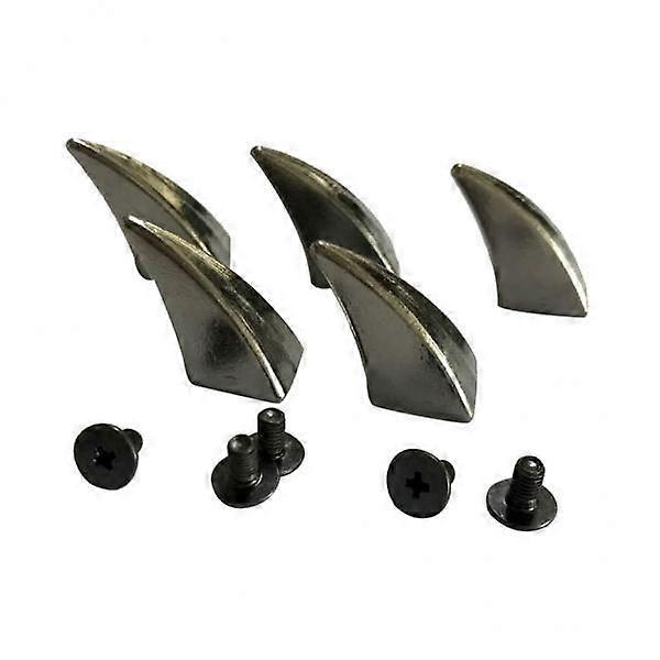 5x5 Pieces Shape Screw Back Rivets Stud Spikes for Leather Craft Gray
